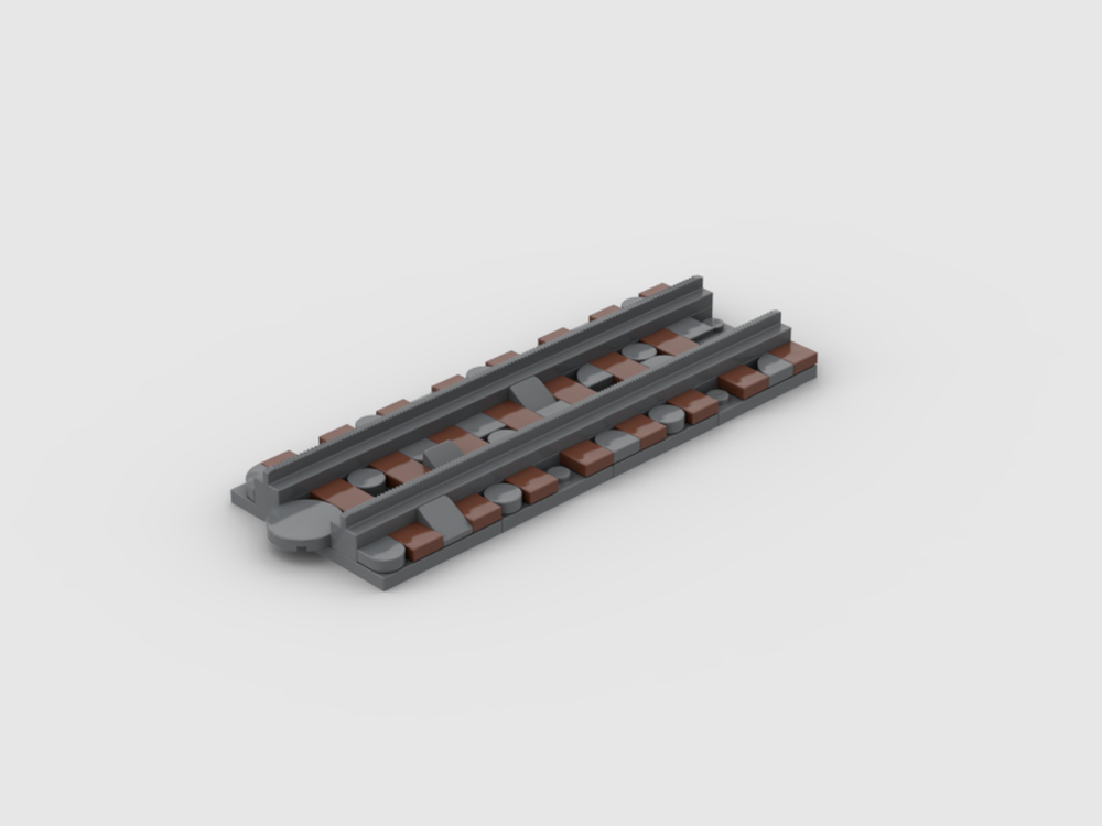 Lego 4-stud wide straight track