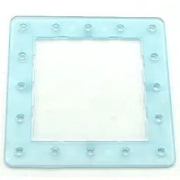 Clikits Frame, Square with 5 x 5 Holes Arrangement / Trans-Very Lt Blue