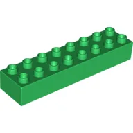 Duplo Brick 2 x 8 / Green