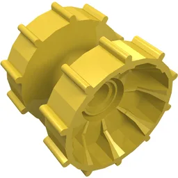 Technic Tread Hub / Yellow