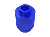 Brick Round 1 x 1 Open Stud / Trans-Dark Blue