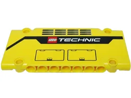 Technic, Panel Plate 5 x 11 x 1 with Grilles, Hatches and LEGO TECHNIC Logo Pattern Model Left Side (Sticker) - Set 42009