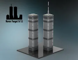 World Trade Center (09/11/01) Architecture MOC