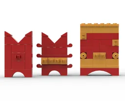 Ninjago inspired weapon stands
