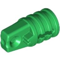 Lego Hinge Cylinder 1 x 2 Locking with 1 Finger and Axle Hole On Ends / Green