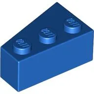 Brick Wedged, Angled 3 x 2 Right / Blue