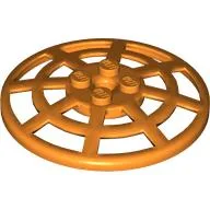 Dish 6 x 6 Inverted, Radar / Webbed [Anti-studs at 90°] / Orange