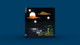 A monk and the full moon