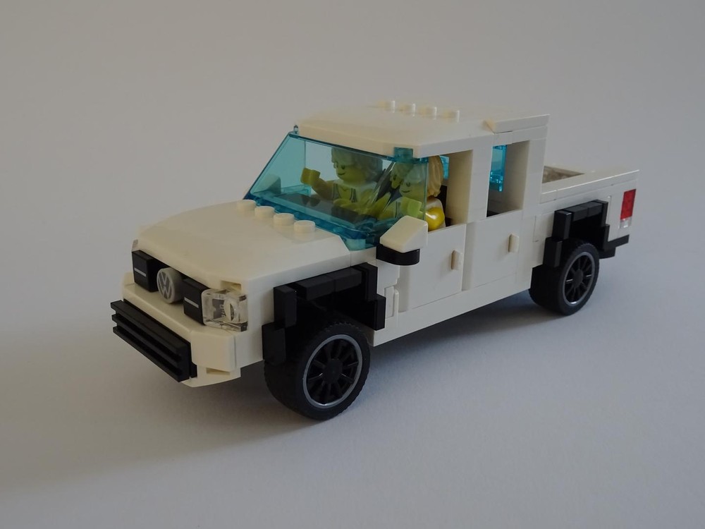 Lego VW Amarok Pick up truck - minifig compatible 2-seater version