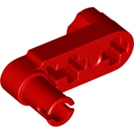 Technic Beam 3 x 0.5 Liftarm with Boss and Blocked, Squared Pin Hole / Red