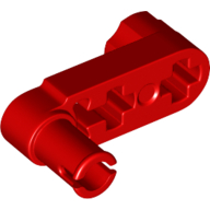 Lego Technic Beam 3 x 0.5 Liftarm with Boss and Blocked, Squared Pin Hole / Red