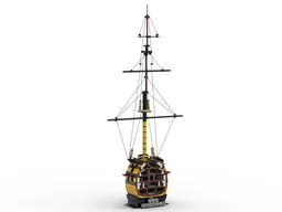 HMS Victory Cross Section Model