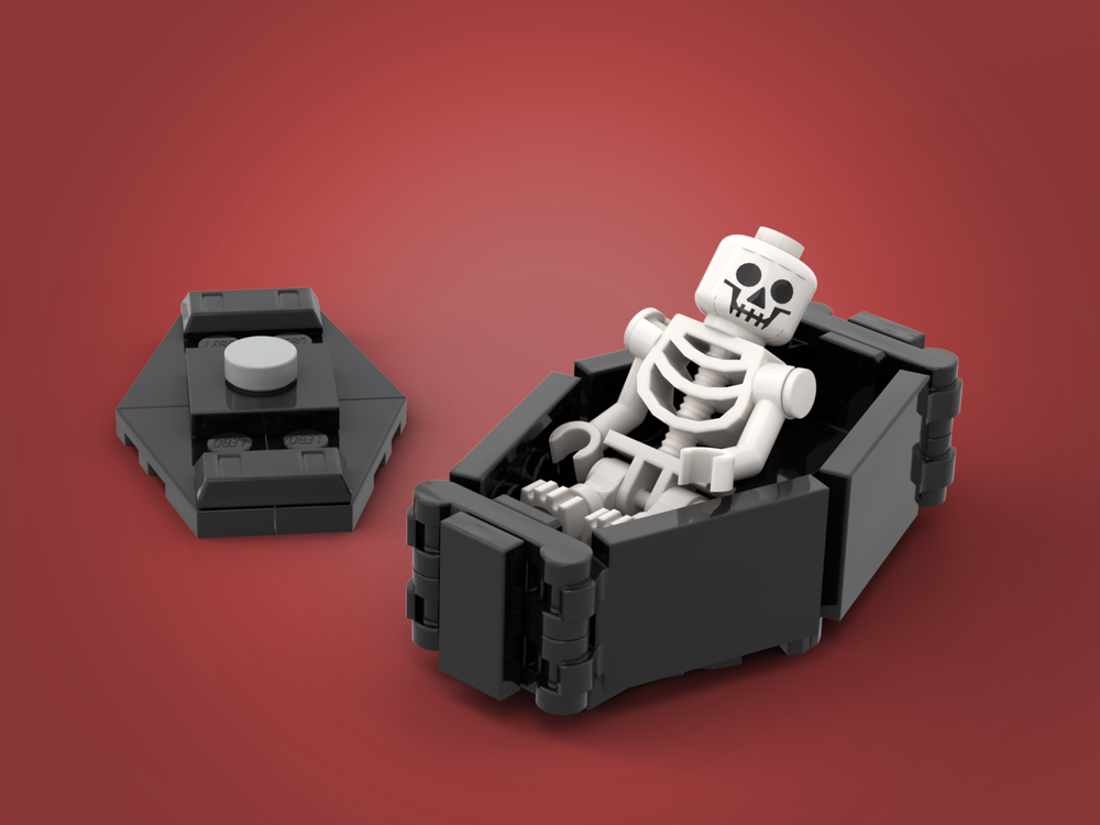 Lego Brick built coffin