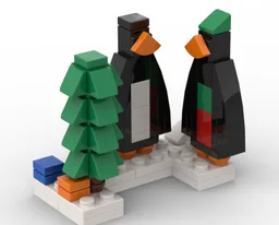 Christmas penguins