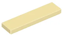 Tile 1 x 4 with Groove / Tan