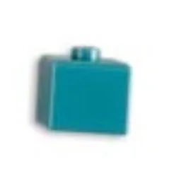 Pen Bead, Square / Dark Turquoise