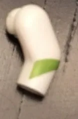 Arm, Left with Lime Stripe Pattern