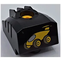 Duplo Toolo MyBot Engine Program Brick with Yellow Car Print / Black