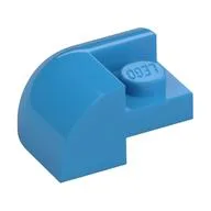 Brick Round, Curved 2 x 2 x 1, Corner / Dark Azure