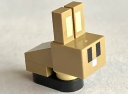 Minecraft Bunny / Rabbit Baby, Dark Tan - Brick Built