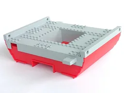 Boat, Hull Giant Middle 16 x 22 with Light Bluish Gray Top (47983 / 47984)