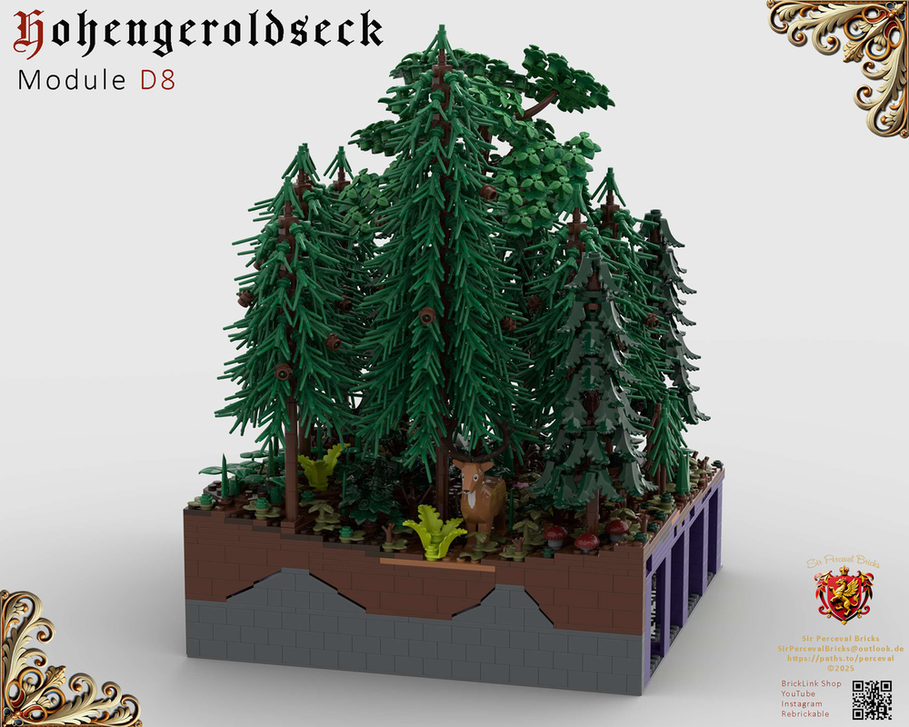 Lego D8 Castle Hohengeroldseck - Forest (Landscape Expansaion 1)