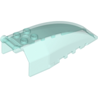 Lego Windscreen 8 x 4 x 2 with 4 Studs and Handle / Trans-Light Blue