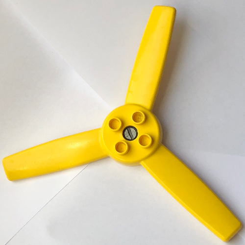 Lego Duplo Rotor 3 Blade for Large Helicopter (Propeller) / Yellow