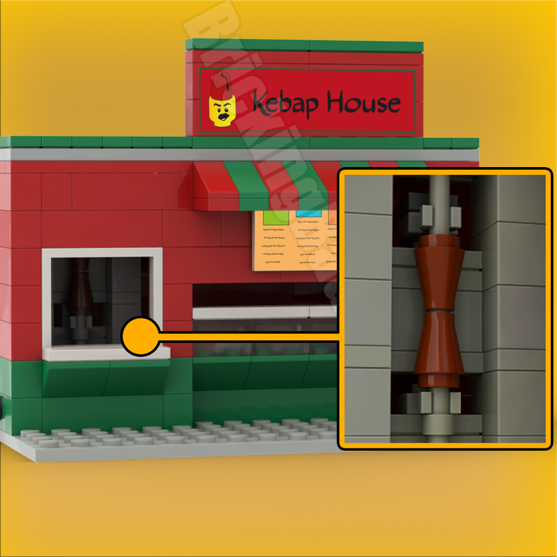Lego Kebap House V2 (with openable backside)