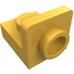Bracket 1 x 1 - 1 x 1 Inverted / Bright Light Orange