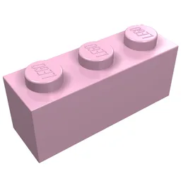 Brick 1 x 3 / Bright Pink