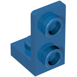Bracket 1 x 1 - 1 x 2 Inverted / Blue