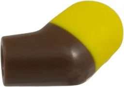 Arm, Left with Molded Yellow Short Sleeve Pattern / Umber Brown