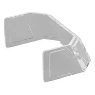 Glass for Windscreen 4 x 6 x 4 Cab with Hinge [Fits 45406] / Trans-Clear