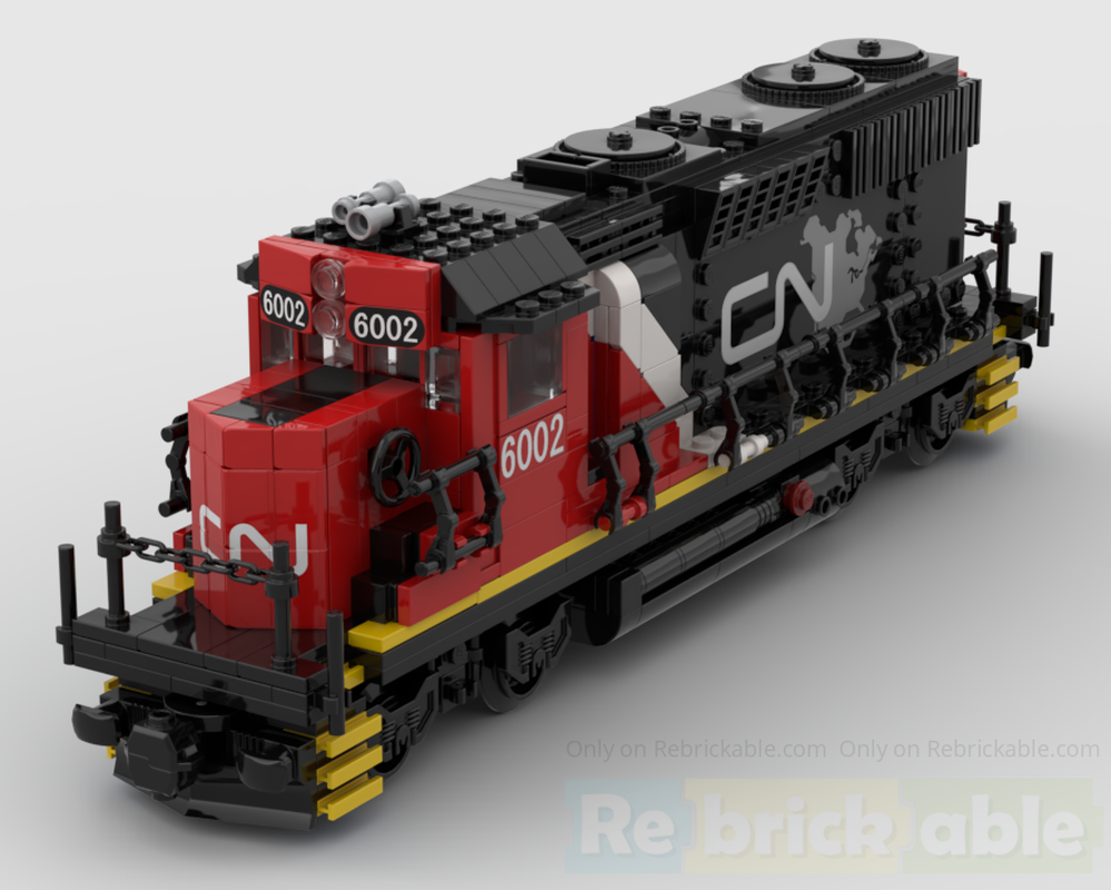 Lego Canadian National GP38-2 locomotive