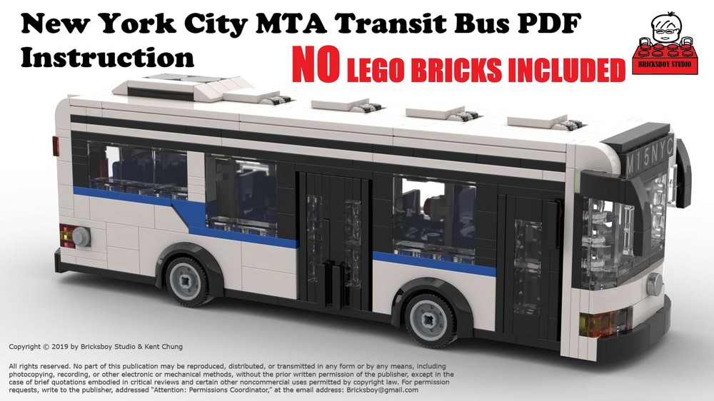 Lego MOC #2 New York City MTA Transit Bus
