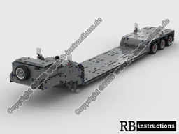 Low loader with steering axles for 42078 Mack Anthem (Tieflader mit Lenkachsen)