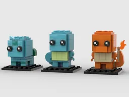 Charmander, Squirtle & Bulbasaur Brickheadz
