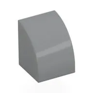 Brick Curved 1 x 1 / Light Bluish Gray