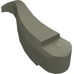 Animal Body Part, Dinosaur, Tyrannosaurus Rex / Triceratops Tail / Dark Gray