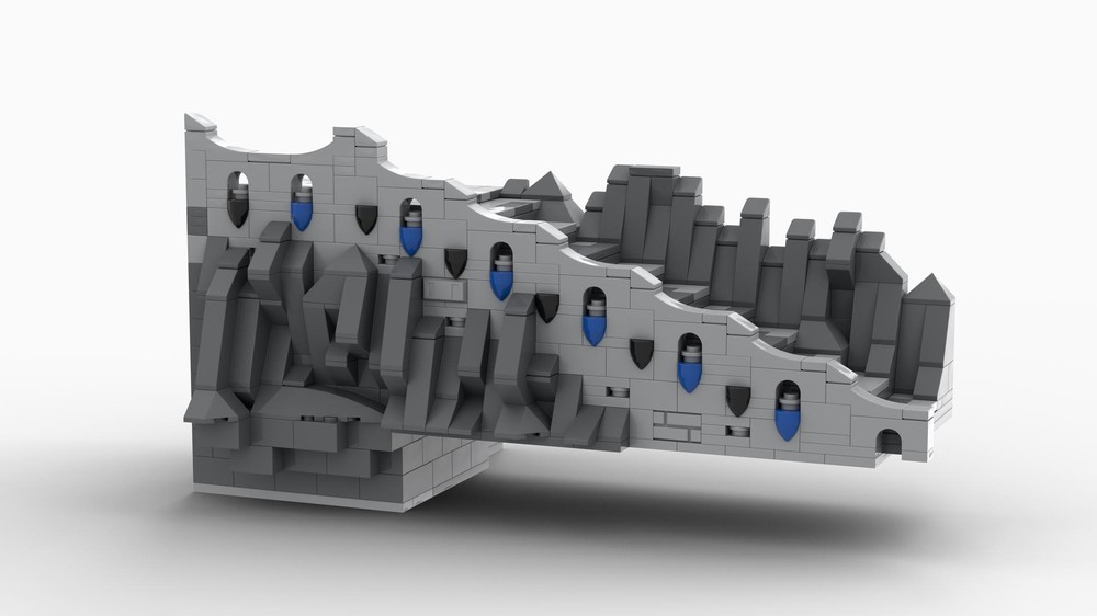 Lego H12 Stairs to the palace gatehouse for my medieval castle