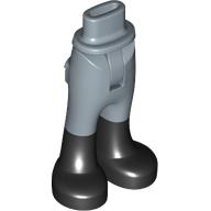Lego Minidoll Hips and Trousers with Back Pockets and Black Boots Print [Thin Hinge] / Sand Blue