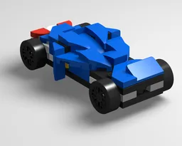 Blue batmobile