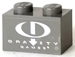 Brick 1 x 2 with Gravity Games Logo Pattern (Sticker) - Set 3535