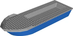 Boat, Hull Unitary 41 x 12 x 5 with Light Bluish Gray Top