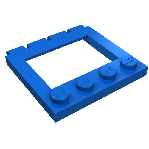 Lego Hinge Vehicle Roof 4 x 4 Sunroof without Ledges / Blue