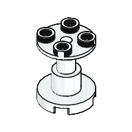 Support Round 2 x 2 x 2 Stand with Reach-Through Center Hole / White