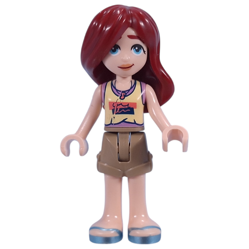Lego Paisley - Bright Light Yellow Top, Dark Tan Shorts