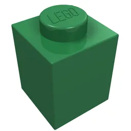 Brick 1 x 1 / Green