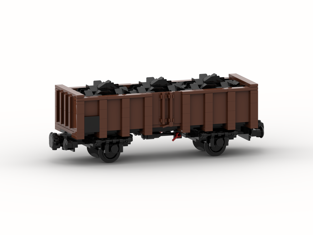 Lego Open Freight Wagon "DB Omm 55" (8w)